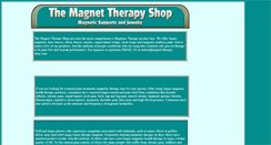 Desktop Screenshot of magnet-therapy-shop.com