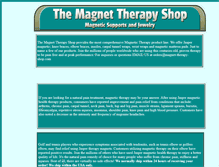 Tablet Screenshot of magnet-therapy-shop.com